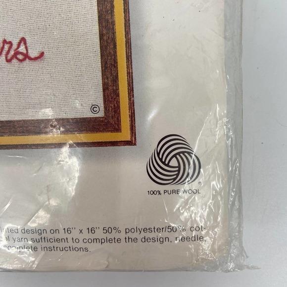 Vintage 1980 Sunset Stitchery #2046 Merry Christmas Santa Needlework Kit Sealed - Picture 7 of 11